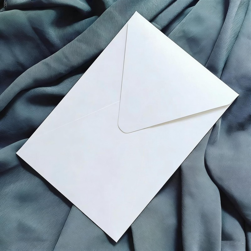 50pcs 5X7Inch Vertical Wedding Invitation Envelope 136x195mm V-Flap 250g Pearl