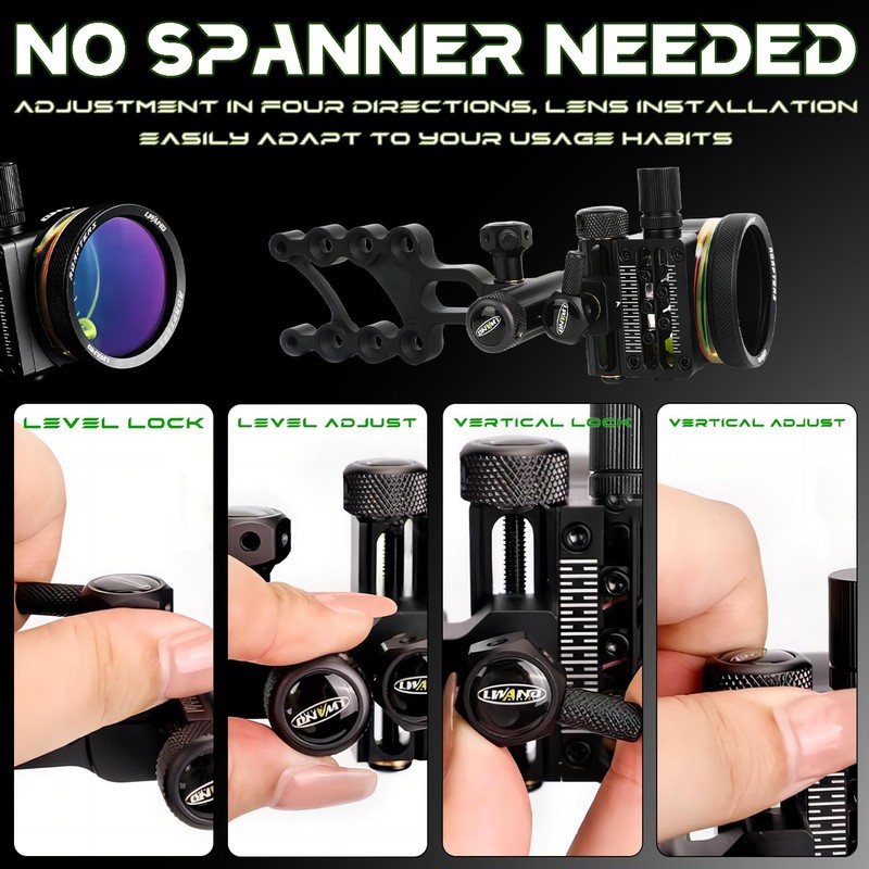 Compound Bow Sights - Professional Long/Short Bow Sights for Compound