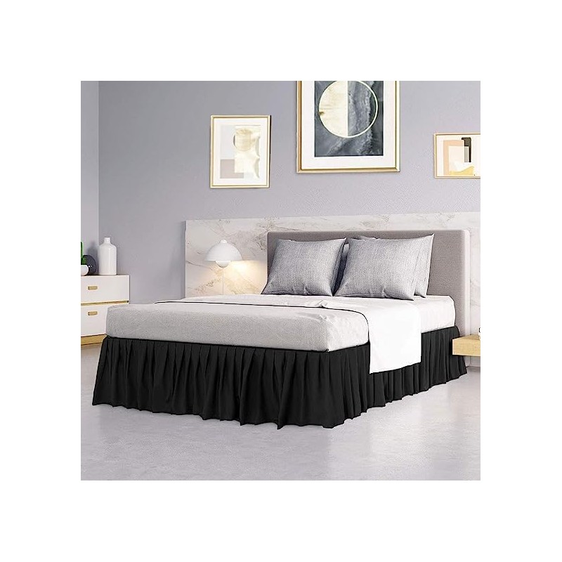 British Home Bedding - Plain Polycotton Extra Deep Frilled Bed