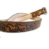 Running Horse Western Leather Belt Handmade Brown (36)