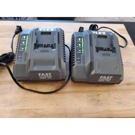 Flex New 2-Pack of $69.99 FLEX Fast Rapid Battery Chargers 160 Watt