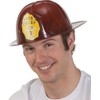Fireman Fire Chief Red Plastic Costume Hat Helmet