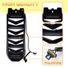 KAKABAS Black Chin Fairing Spoiler with LED Lights Compatible with