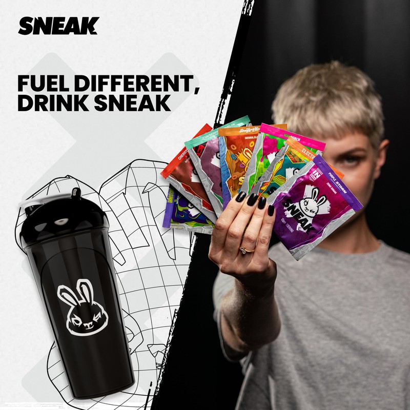 SNEAK Energy Drink Starter Pack | 9 Sachets with Monochrome