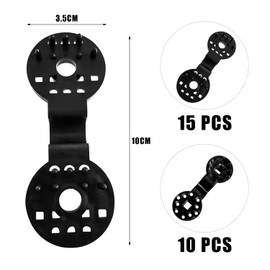 25pcs Shade Net Fixing Clips with Eyelet Protective Cloth Plastic Clips for Fastening Bird Netting, Shading Cloth, Garden Cloth, Agricultural Netting (Black)