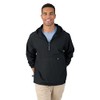 The "Newport Collection" Pack-N-Go Pullover Jacket from Charles River Apparel,Black,Small