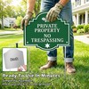 Extra-Large 2-Pack Private Property No Trespassing Signs
