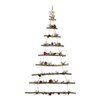 Heaven Sends Wooden Rustic Ladder Christmas Tree Shaped Home Decoration