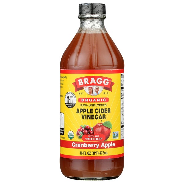 Bragg Organic Apple Cider Vinegar Blends 16oz, with Cranberry Apple