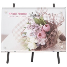 Nakabayashi Stand Photo Frame, L Size, 1 Tier