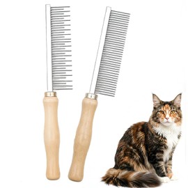 2 Pcs Cat Dog Comb, Dog Grooming Combs for Grooming for Long Haired Cats