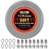 CELYND Stainless Steel Cable for Railing - 50FT 3/16" T316