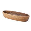 Wooden Serving Tray Easy Cleaning Boat Shape Wooden Food Plate