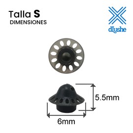 Phonak, Unitron and Hansaton 4.0 and 6.0 S Dome for Phonak, Unitron and Hansaton Headphones 4.0 & 6.0 S Size S Diameter 6 mm Pack of 10