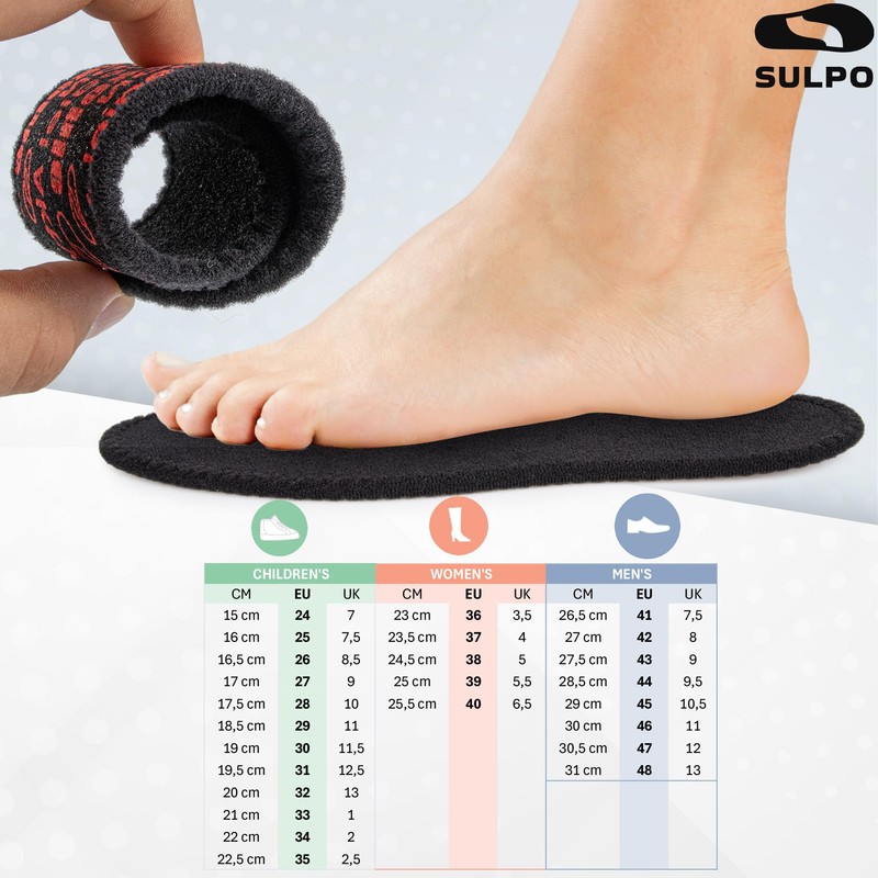 SULPO Insoles for Sweat Feet - Antibacterial Ultra Fresh Insoles