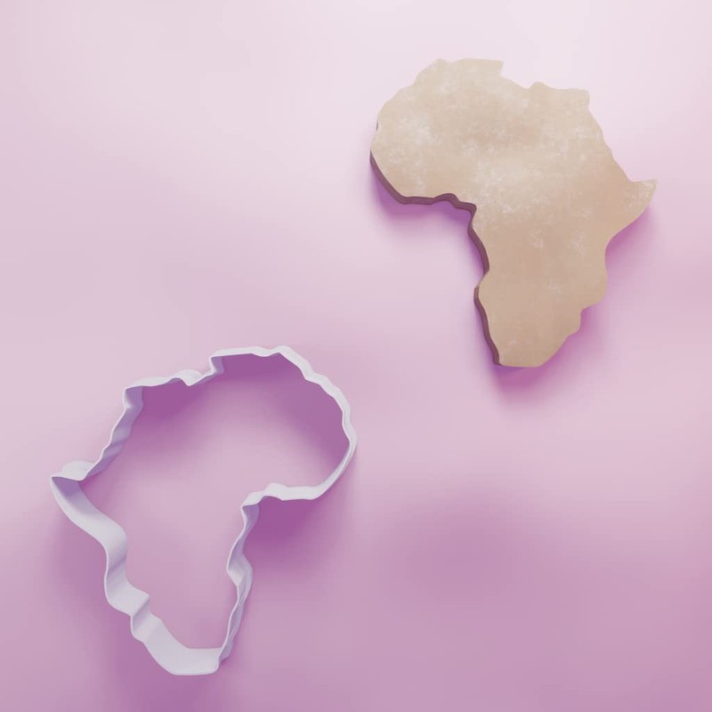 Africa Continent Cookie Cutter - 3 Sizes