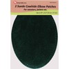 -2 Sew-on Large Natural Suede Leather Elbow Patches Size 4.75