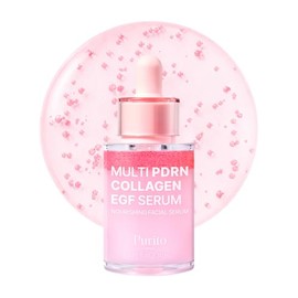 PURITO Multi PDRN + colágeno + suero facial revitalizante EGF | para piel cristalina, resplandor, elasticidad e hidratación | Complejo PDRN 99% puro, 