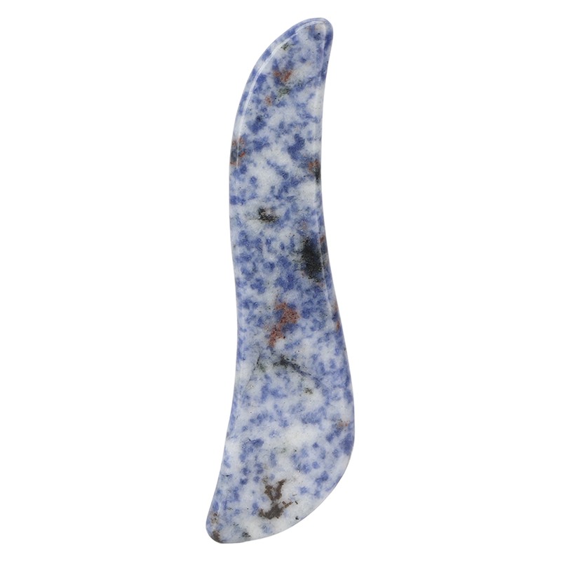 Portable Gua Sha Board Blue Jade Stone Facial Gua Sha
