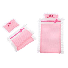 BESPORTBLE Dollhouse Bedding Set 2 Sets Doll Crib Pillow Blanket Doll Bedroom Blankets Perfect for Playtime