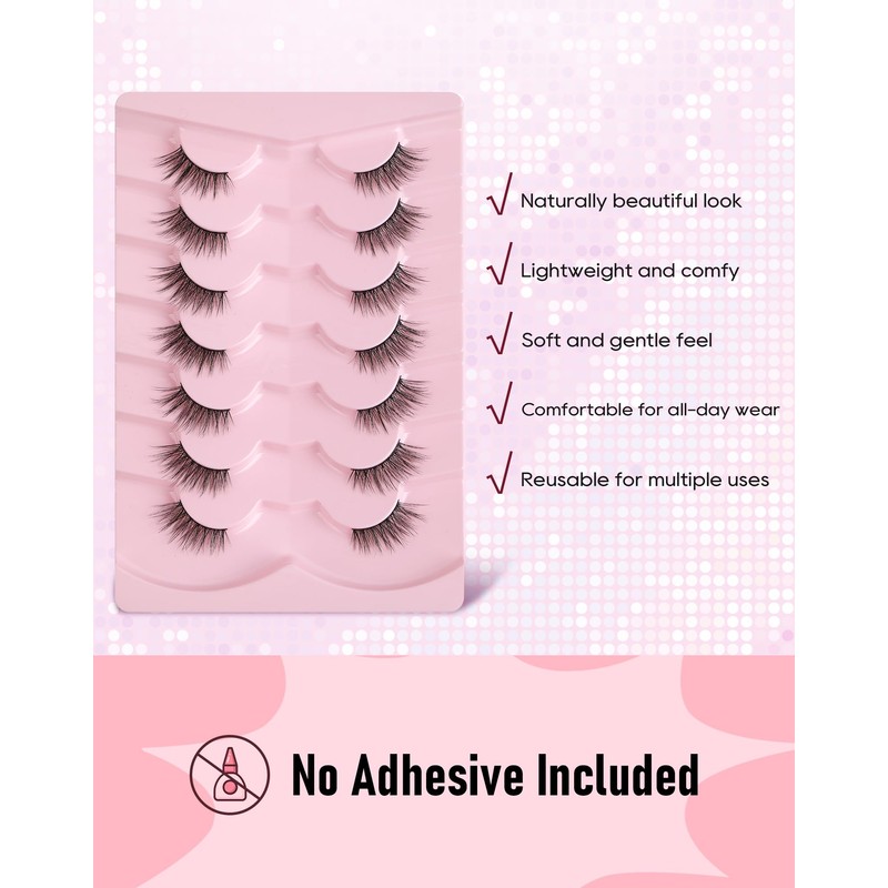 Half Lashes Natural Half Eyelashes Wispy Corner Lashes Cat Eye