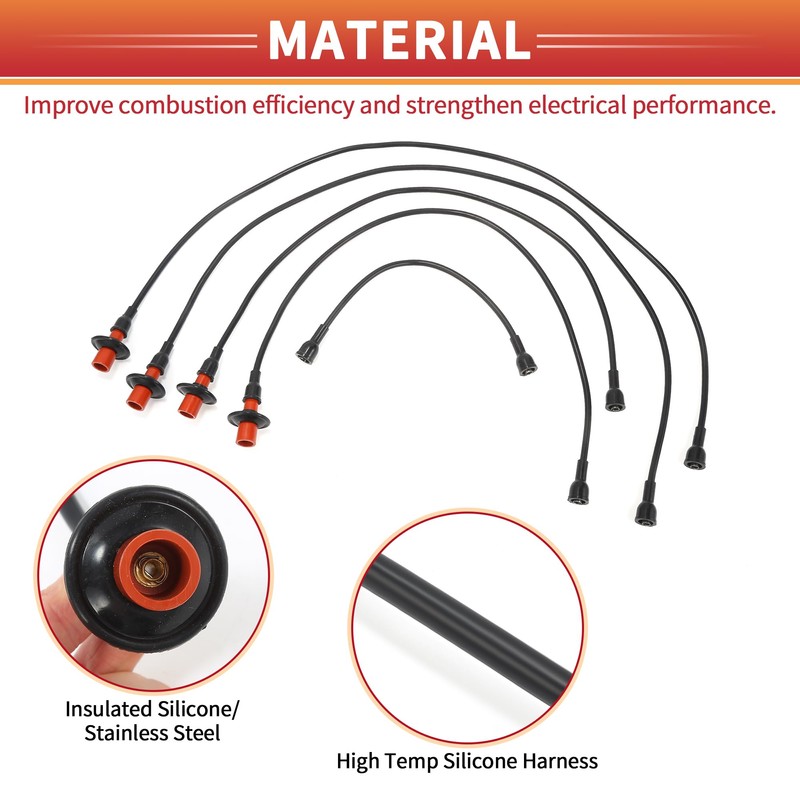 QUARKZMAN Spark Plug Coil Cable Ignition Coil Wiring Harness Suitable