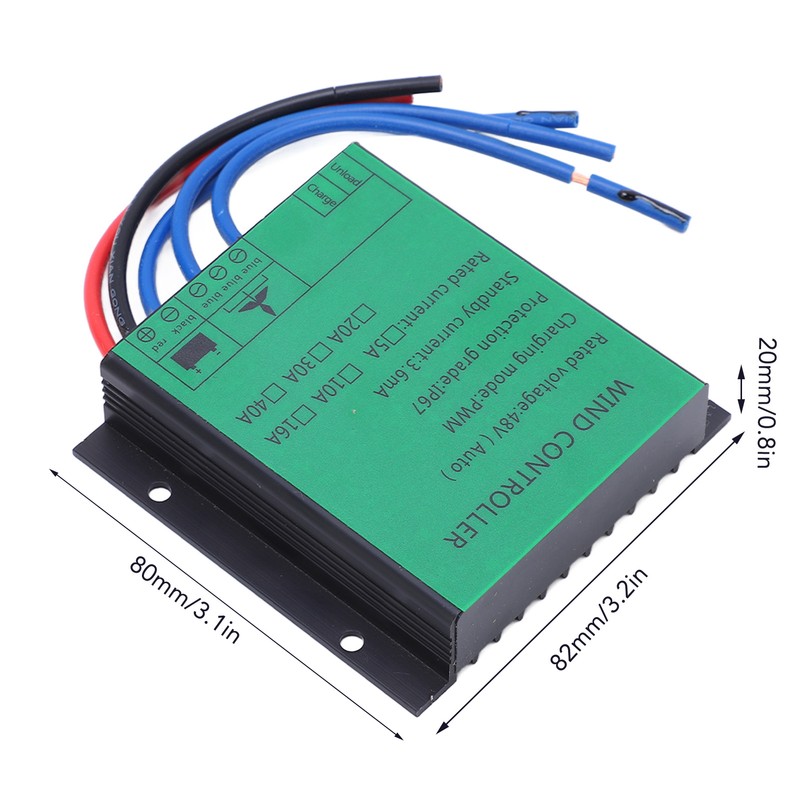 Wind Turbine Generator Controller 1000W Efficient PWM Charging IP67 LED