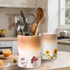 Craftmastudio Mushroom Kitchen Utensil Holder，Ceramic Utensil Holder for Counter, Large