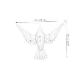 Abaodam 20pcs Acrylic Bird Hummingbird Decoration Rainbow Bird Ornaments Clear Hummingbird Christmas Ornaments Ceiling Hanging Bedroom Decor Hanging Ceiling Decoration Transparent