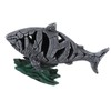 Shark Sculpture Hollowed Waterproof Resin Durable 7.3in Long 4.5in Wide
