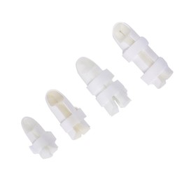 Minkissy 4PCS Finger Splints Set Protective Finger Support Brace for Tendon Injuries Adjustable Size with Hook and Loop Straps for Sports and Daily Use