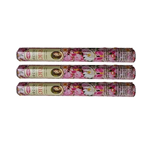 HEM (HEM): Incense Sticks, Incense, Hexagonal Incense, Set of 3 (Precious Lotus)