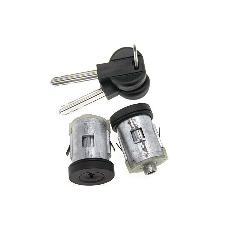 ENET 2pcs Car Auto Vehicle Front Replacement Door Lock Barrels