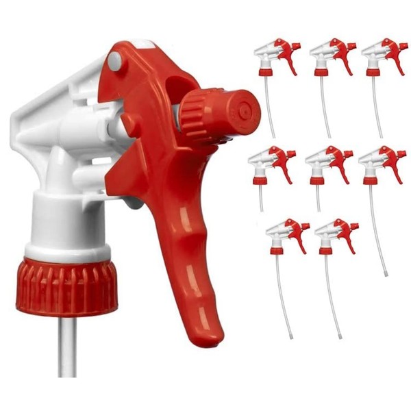 Decony 20 pc. -Trigger Replacement Sprayer Nozzles Commercial Grade Chemical Resistant Spray Head Replacement Part for Plastic Spray Bottles for Gardening Cleaning Watering 28/400 - for 16-32 oz.