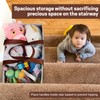 SAM AND MABEL Stair Baskets for Carpeted and Wooden Stairs