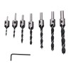 ZONADAH 7pcs in set HSS Countersink Drill Bits Set Woodworking