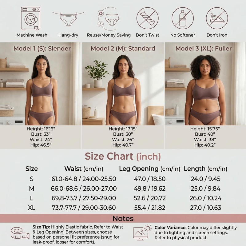 YLHONE Incontinence Underwear for Women Leakproof Panties Bladder Leak Absorbent