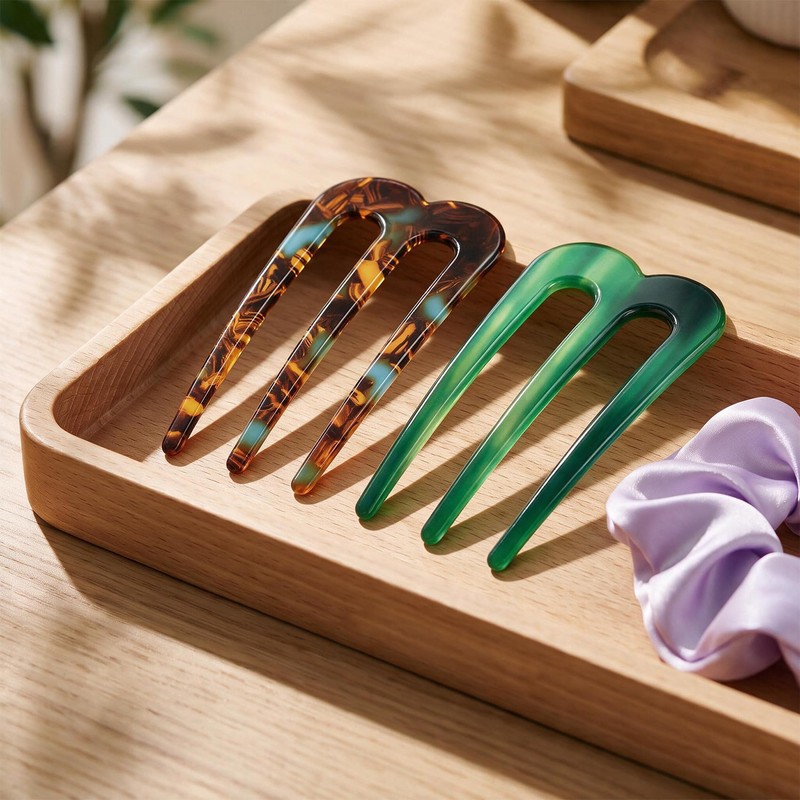 2 Pcs Large French Hair Pin, U Shaped Hair Pins