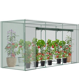 Crop Cages for Garden Plant, 11.8x3.9x6 Ft Plant Protection Tent with Zippered Door, Raised Bed Cover, Garden Bed Cover with Frame, Wind-Resistant Plant Cages for Outdoor Plants Vegetable Flower