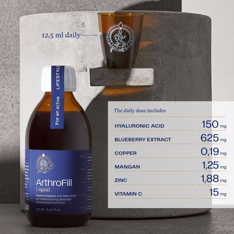 Arthro Fill Liquid - Hyaluronic for Drinking - Nutrient Complex