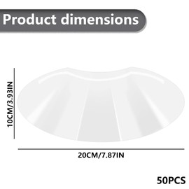 50 Stück Augenschutz Haare Waschen,Augenschutz Nach Augen Op,Augenschutz,Dusche Gesicht Augenschutz,Transparent Weich Visier,Gesichtsschutz Visier,Wimpernverlängerung Für Frisieren Und Als Augenschutz