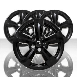 Set of 4 17" 5 Spoke Snap-On Wheel Skins for Kia Sorento LX 2021-2025 - Gloss Black