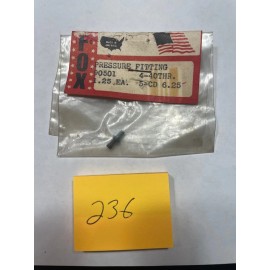 Fox VINTAGE FOX  PRESSURE FITTING  NO. 90501  4-40 THR.  5-CD 6.25