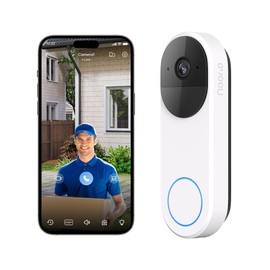 Noorio 3K Doorbell Camera Wireless No Subscription,16GB Local Storage, Motion and Chime, Two-Way Talk, Battery Powered D110 Camera