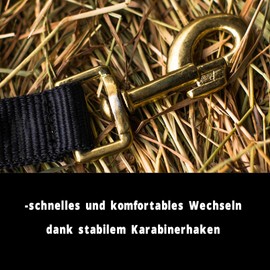 Pferdelinis Halter Foal Halter for Mini Shetty Halter for Wooden Horse - Foal Halter 2-Way Adjustable on Chin and Headpiece (Black, Foal)