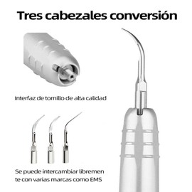 AUERQXZ Herramienta de Limpieza de dientes de 2 agujeros aire escalador,modo movimiento O-track,sin radiación ondas electromagnéticas,herramienta limpieza dental,Dental adecuado para limpieza dental