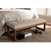 Baxton Studio Rayline Bench, Light Beige