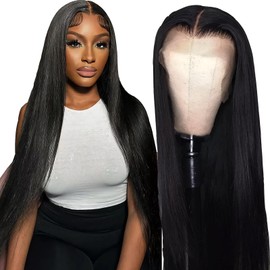 Lyssra 13x6 Lace Front Wigs Human Hair Wigs for Black Women 180% Density Straight Wig with Baby Hair Pre Plucked Peruque Femme Cheveux Humain