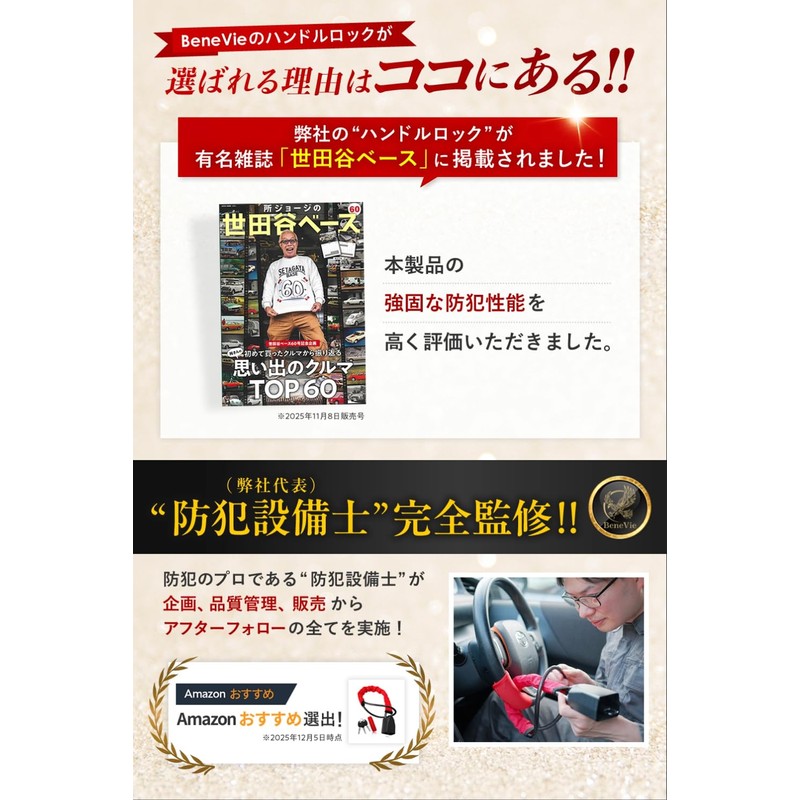 【Professional Security Expert-Supervised】 Handle Lock Anti-Theft Car Anti-Theft Device Handle