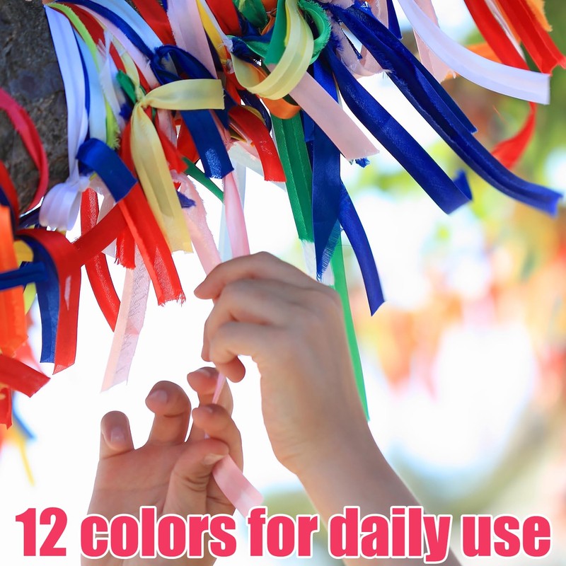 6mm Satin Ribbon Set – 12 Rolls of 22 Meters